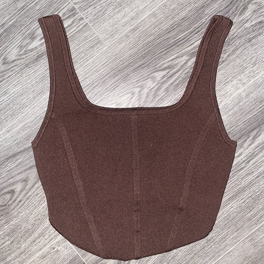 Babaton Aritzia Size XS Sculpt Knit Bustier Tank